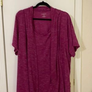 Women’s one piece top with attached jacket